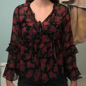 Flowy Rose shirt